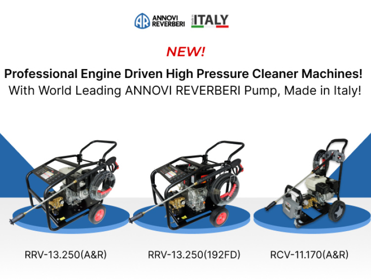 NEW! Professional Engine Driven High Pressure Cleaner Machines!